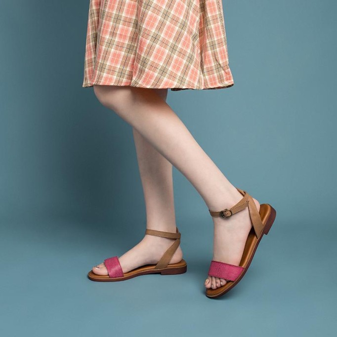 Leather Donddi sandals For Women Handmade Yellow/Green/Coffee/Orange/Blue/Red/Beige