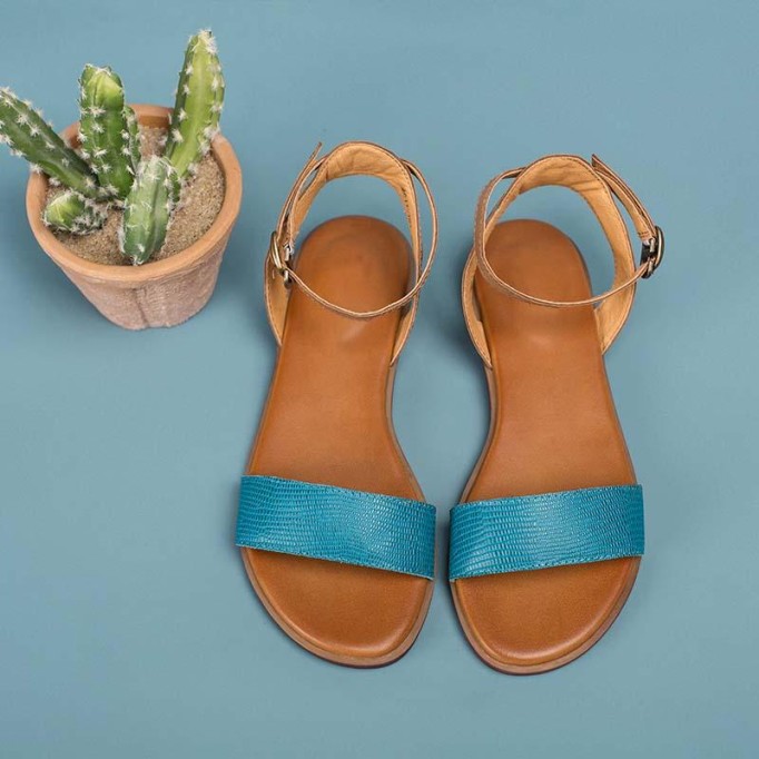 Leather Donddi sandals For Women Handmade Yellow/Green/Coffee/Orange/Blue/Red/Beige