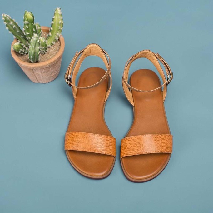 Leather Donddi sandals For Women Handmade Yellow/Green/Coffee/Orange/Blue/Red/Beige