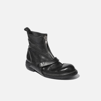 Goodyear Welt Horse Leather Martin Boots Handmade Short Boots For Women Sweet and Cool in Black