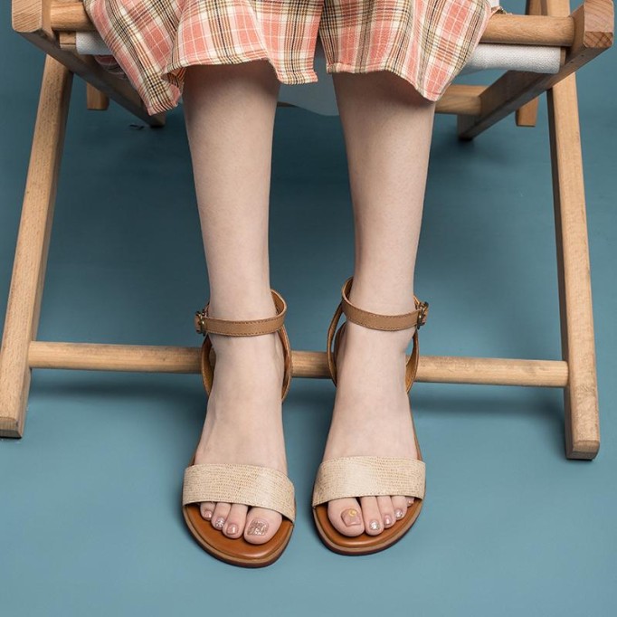 Handmade Leather Donddi sandals For Women Yellow/Green/Coffee/Brown/Blue/Red/Beige