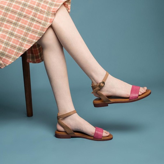 Handmade Leather Donddi sandals For Women Yellow/Green/Coffee/Brown/Blue/Red/Beige