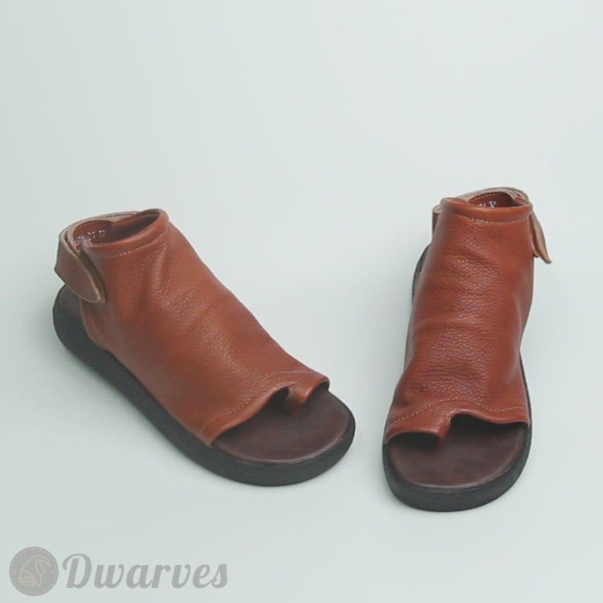 Sandals Boots Soft Cowhide Leather Plantform Summer Boots Open Peep Toe Post Wrap Ankle Sandals Flatforms Black/Coffee/Brown