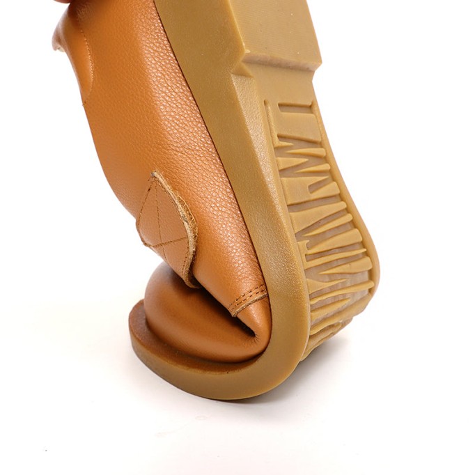 Handmade Retro Soft Leather Oxford Shoes in Black/Brown Student Shoes