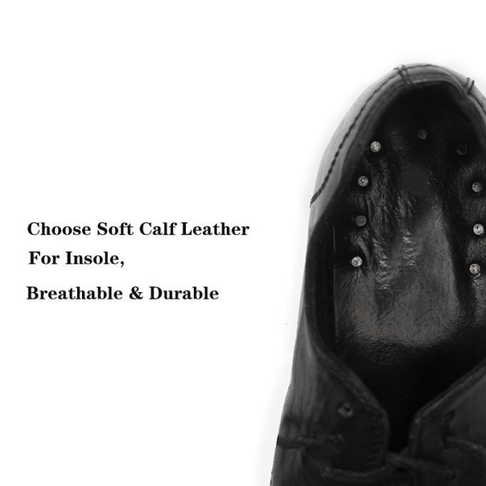 Goodyear Horse Leather Oxfords For Women Classic Leather Sole Derby in Red/Black