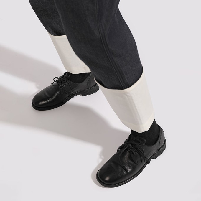 Goodyear Horse Leather Oxfords For Women Classic Leather Sole Derby in Red/Black