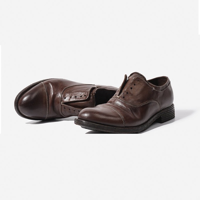 Goodyear Horse Leather Shoes For Women Classic Loafers Leather Sole in Brown/Coffee