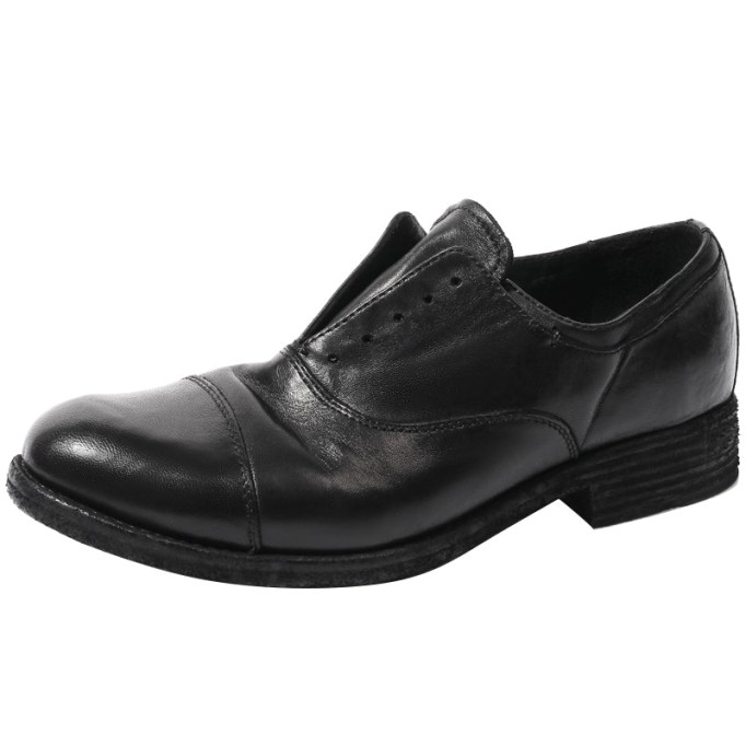 Goodyear Horse Leather Shoes For Women Classic Loafers Leather Sole in Brown/Coffee