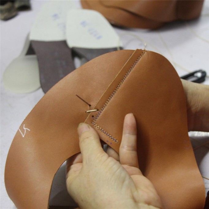 Handmade Retro Soft Leather Loafers Designers Flats For Women Brown/Gray Slip Ons