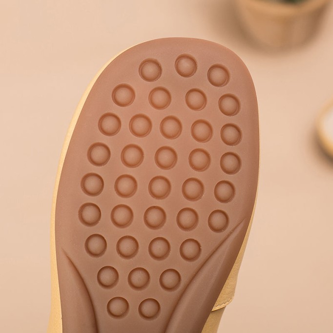 Retro Horsebit-Detailed Leather Loafer Mules for Women Backless Loafers in Black/Yellow