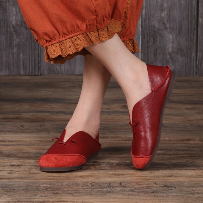 Classic Leather Handmade Sandals Slip ons Off White Loafers Smiling Face Design