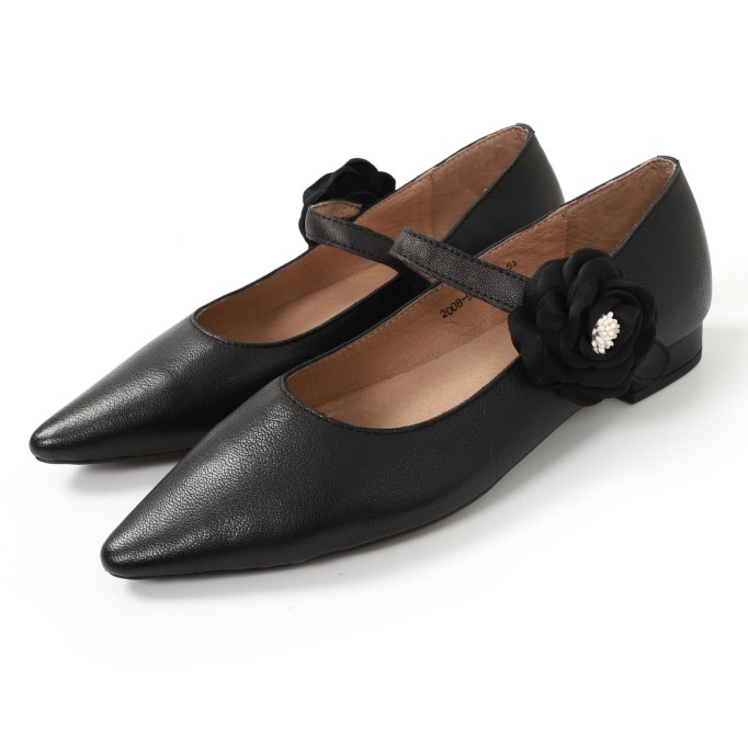 Handmade Genuine Leather Retro Square Toe Heels Mary Jane Pumps Women Sheepskin Shoes Block Heels Office Shoes Grey/Black