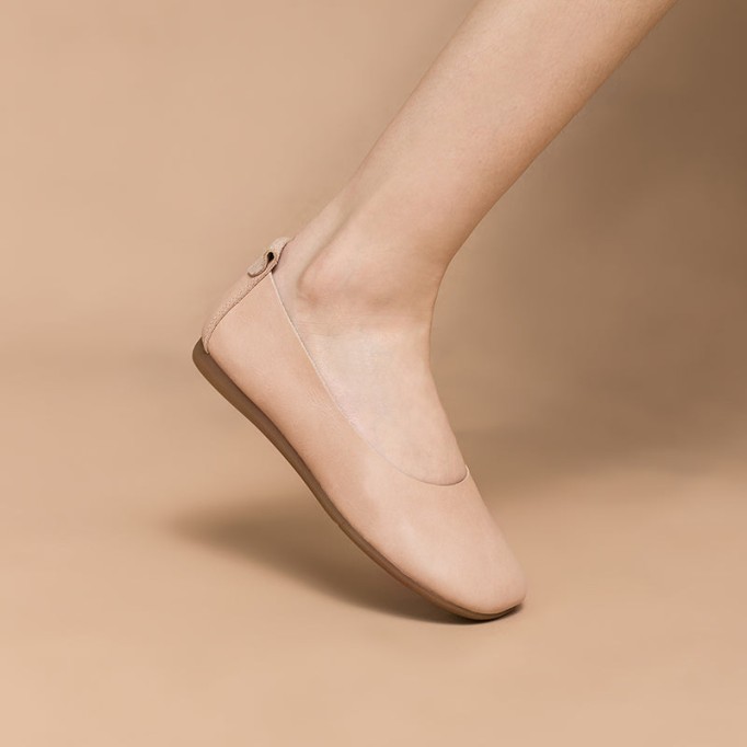 Soft Leather Flat Slip on Loafers for Women Handmade Green/Yellow/Pink/Apricot