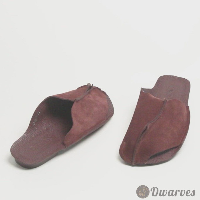 Handmade Hollow Out Retro Leather Mules Women Slippers Mori Girl Flat Casual Summer Slippers Coffee/Wine Red/Khaki