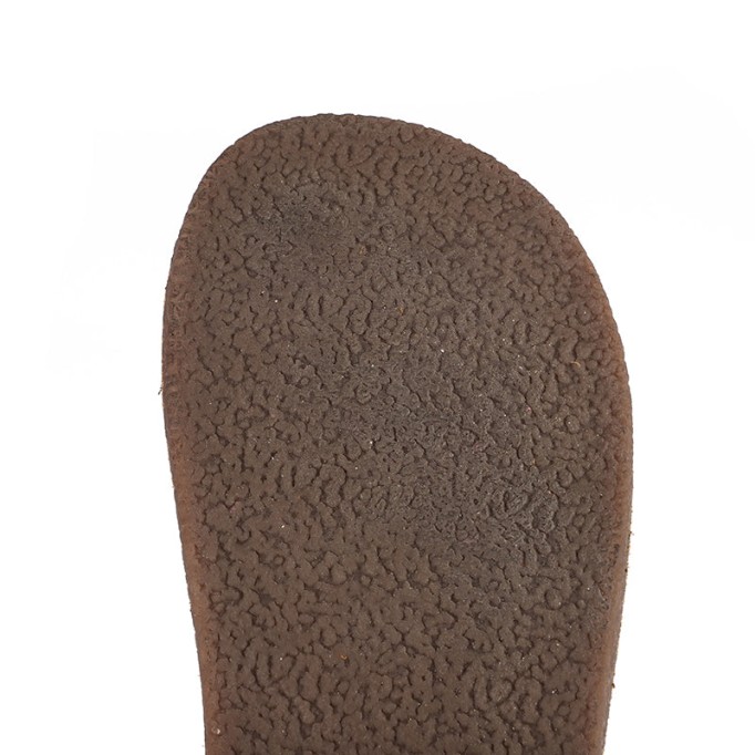 Women'S Slippers Leather Sandals Flats Casual Slip On Shoes Brown/Coffee