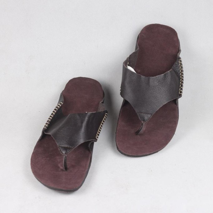 Comfy Leather Thong Sandals Soft Casual Flip Flops Slippers