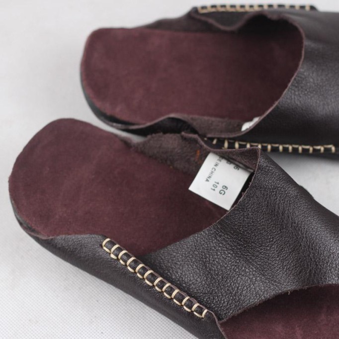 Comfy Leather Thong Sandals Soft Casual Flip Flops Slippers