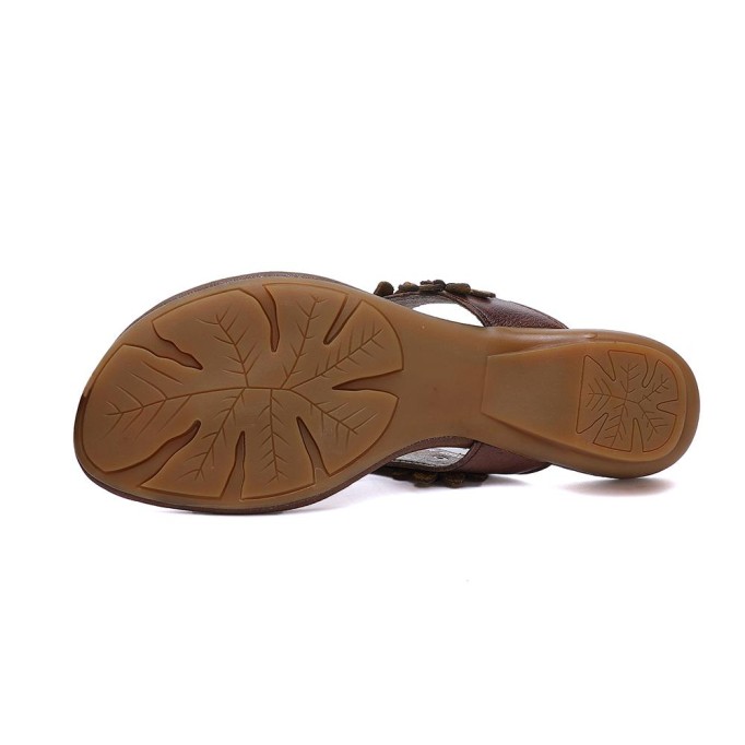 Comfy Leather Thong Sandals Soft Casual Flip Flops Slippers