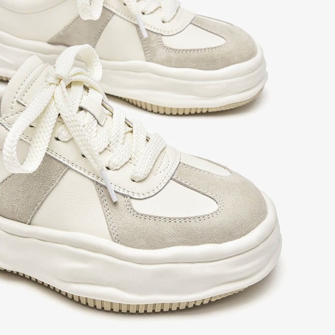 Original Sole Low-top Sneakers for Women in Black/White/Beige/Cream