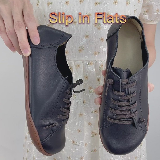 Womens Handmade Leather Oxfords & Tie Flats Coffee/Black/Brown/Red/Beige