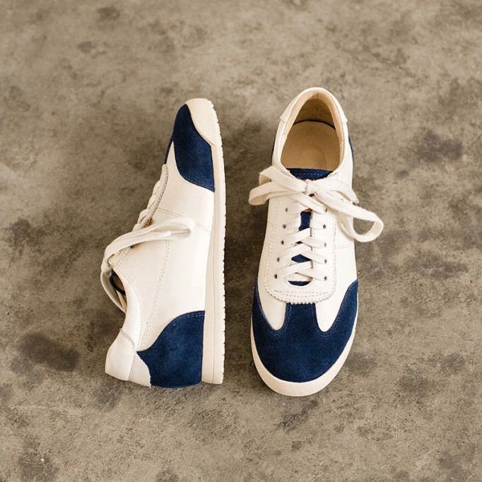 Handmade Soft Leather Colorful shoes for women Lace up Sneakers Designer Shoes Red/Khaki/Green/Blue