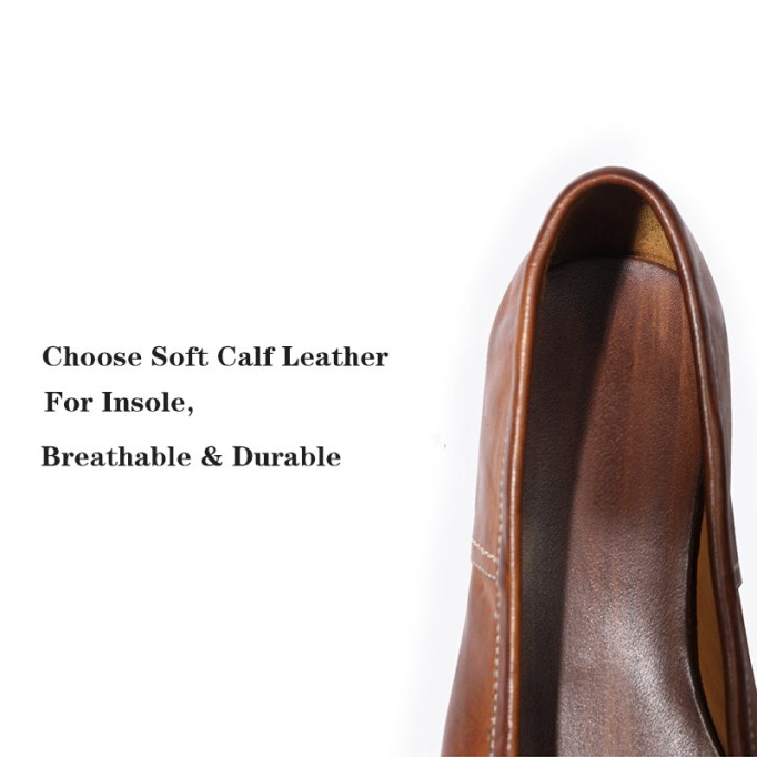 Goodyear Horse Leather Bowknot Flats For Women Leather Sole in Black/Brown/Green