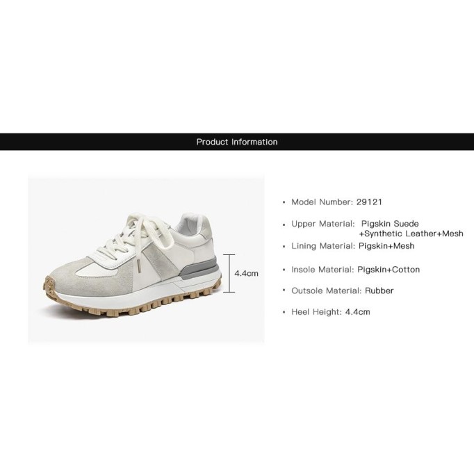 Casual Sneakers Women Suede Leather Patchwork Mixed Colors Lace-Up Round Toe Platform Shoes Lady Flats Handmade 29121