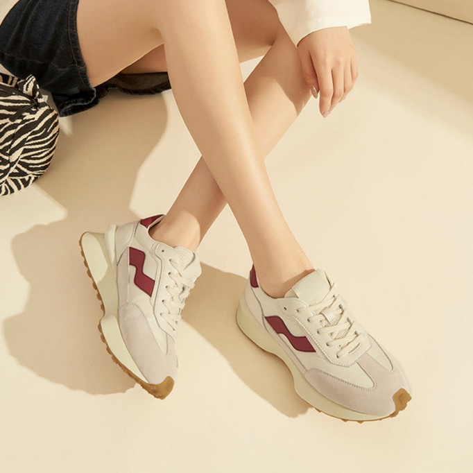 Genuine Leather Classical Cortez Sneakers for Women