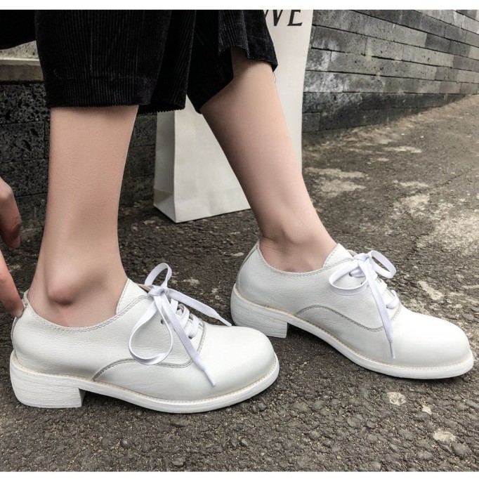 Retro Leather Oxford Shoes For Women Handmade Black Mori Girl Student Shoes Designer Shoes