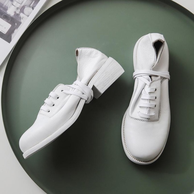 Retro Leather Oxford Shoes For Women Handmade Black Mori Girl Student Shoes Designer Shoes