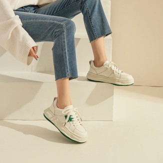 Women's Original Sole Low-top Sneakers in Yellow/Green Contrasting