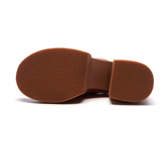 2021 Designer Summer Shoes Genuine Leather Platform Sandals Upper Zip Retro Summer Shoes Open Toe Brown