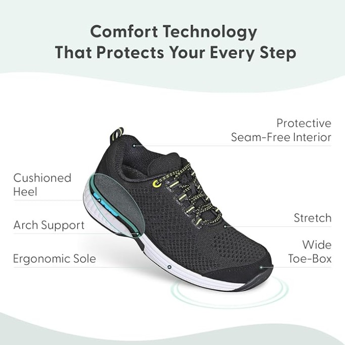 Women's Orthopedic Knit Coral Sneakers