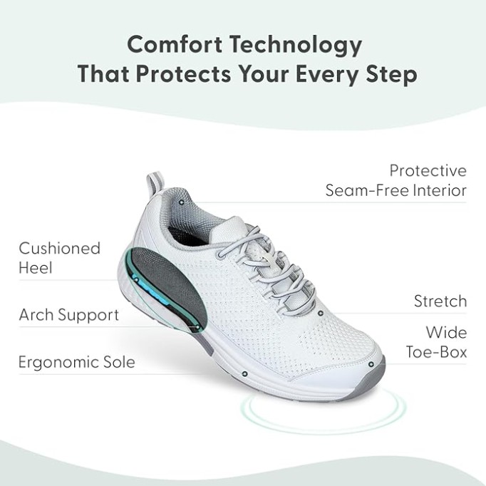 Women's Orthopedic Knit Coral Sneakers