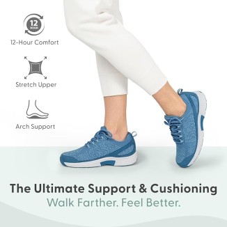 Women's Orthopedic Knit Coral Sneakers