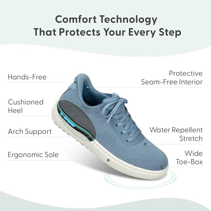 Women's Orthopedic Knit Wander Hands-Free Sneakers