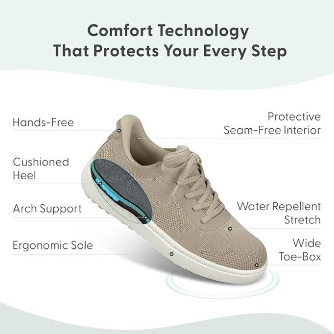 Women's Orthopedic Knit Wander Hands-Free Sneakers