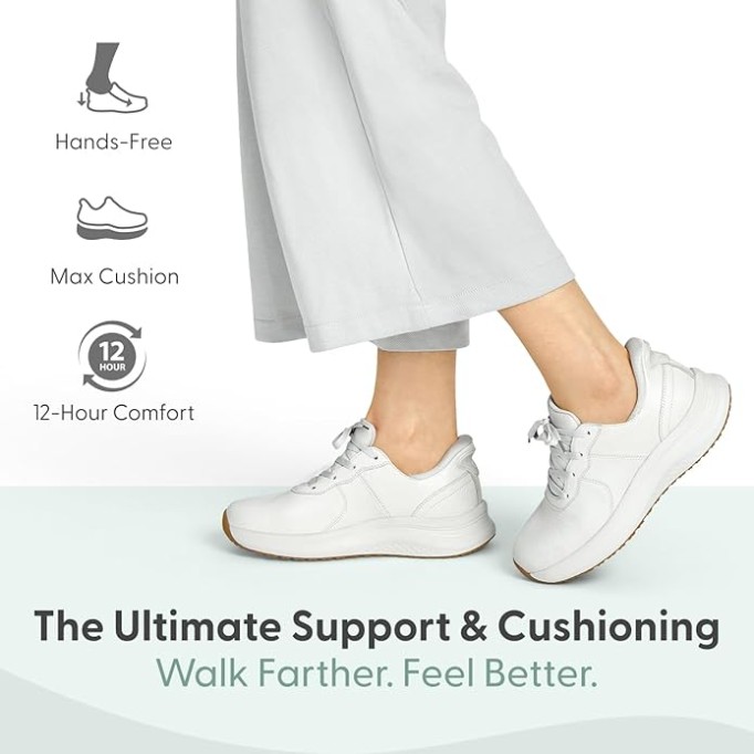 Women's Orthopedic Leather Stride Hands-Free Sneakers