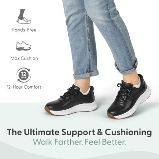 Women's Orthopedic Leather Stride Hands-Free Sneakers